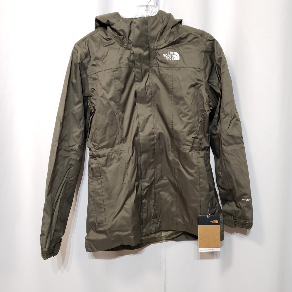 The North Face Olive Green Kids Raincoat